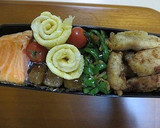 簡単お弁当に　卵一個でお花卵焼き作り方7写真