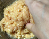 ふわふわ鶏だんごとかぼちゃの煮物作り方3写真