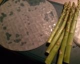◆簡単♡アスパラ＆チーズの揚げ焼き春巻◆作り方1写真