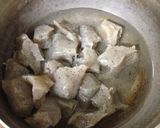 こんにゃくと豚肉とえのきのヘルシー煮物作り方2写真