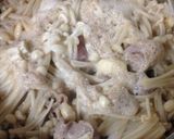 こんにゃくと豚肉とえのきのヘルシー煮物作り方5写真