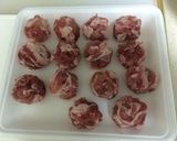 豚こま団子とレンコンのぴり辛炒め♪作り方3写真