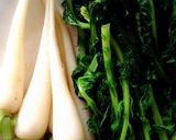 栄養たっぷり＊大根間引き菜の卵とじ作り方1写真