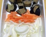 楽チン美味しい‼︎豚こま肉と野菜の照り煮作り方1写真