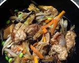 楽チン美味しい‼︎豚こま肉と野菜の照り煮作り方5写真