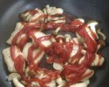 鶏胸肉とシメジのケチャップ焼き作り方4写真