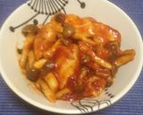鶏胸肉とシメジのケチャップ焼き作り方5写真