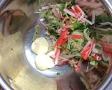 *白菜とかにかまのわさびマヨサラダ*作り方6写真
