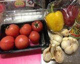 超簡単★ガーリック鶏トマト煮炒め作り方1写真