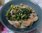 簡単！チキンとほうれん草のマヨ炒め作り方6写真
