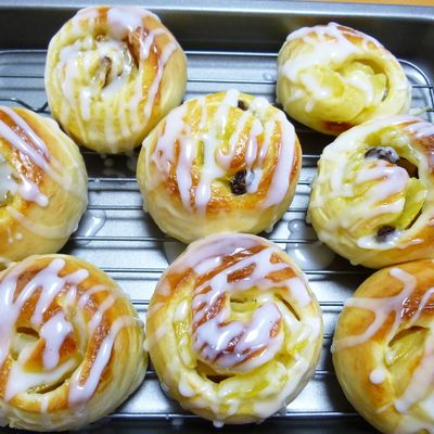 シナモンレーズン☆りんごパン（Hb生地） by ほっこり～の