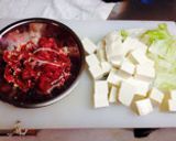 肉豆腐？豆腐チャンプルー作り方1写真