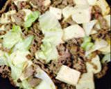 肉豆腐？豆腐チャンプルー作り方4写真