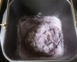 紫芋パウダー&ライ麦粉入りの食パン作り方3写真