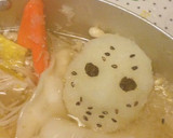 大根おろしアート☆ジェイソン編作り方1写真