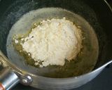 わさび菜とタラコのクリームパスタ♪作り方5写真