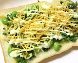 たっぷりパセリと枝豆のカレー塩トースト作り方3写真