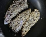 ささみをトリプル胡麻で焼きましたの作り方3写真