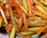 じゃがいもと人参のきんぴら(甘味)作り方7写真