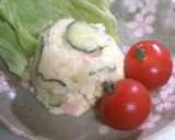 晩ご飯のおかずに*+自慢のポテサラ作り方5写真