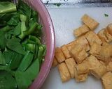 チンゲン菜と油揚げの簡単炒め煮♪作り方1写真