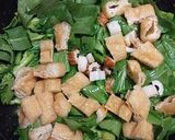 チンゲン菜と油揚げの簡単炒め煮♪作り方2写真