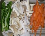 白菜の芯でシャキシャキ炒め カレー味作り方2写真
