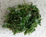韓国料理よもぎ蒸し 쑥찜作り方1写真