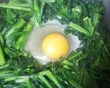 ホウレン草の巣ごもり玉子作り方3写真