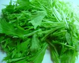 ☆　水菜と油揚げの”カリシャキ”サラダ作り方1写真