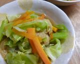 松山あげと春キャベツの煮浸し作り方5写真