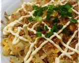 ＊もやしとちくわの卵とじ～お好み焼き風＊作り方6写真