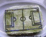 サッカーフィールドのレアチーズデコケーキ作り方6写真