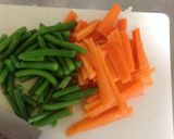 人参とインゲンと油揚げのさっと煮作り方1写真