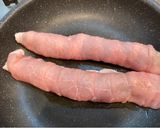 豚の肉巻き　チーズ＆大葉作り方4写真