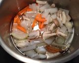 残り野菜でほっこりミルク味噌汁作り方2写真