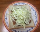 ＊キャベツinカレーチーズトースト＊作り方2写真