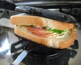 ハム＆チーズのミルフィーユサンド作り方8写真