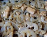 簡単20分☆蓮根と鶏肉の梅味噌炒め作り方5写真