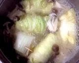簡単！白だしで鶏ミンチのロール白菜作り方5写真