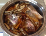 ＊鯛のあらとごぼうの煮付け(かぶと煮)＊作り方8写真