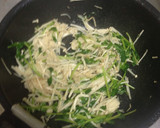豆苗とえのきの塩炒め作り方3写真