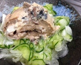 新玉ねぎと鯖の水煮缶で簡単さっぱりサラダ作り方3写真