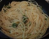 蕗の薹とアンチョビのペペロンチーノ作り方5写真