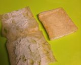 早旨安～お通しみたいな豚肉の油揚げ巻煮作り方1写真