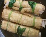 早旨安～お通しみたいな豚肉の油揚げ巻煮作り方7写真