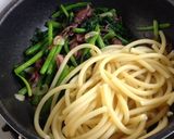 ホタルイカとほうれん草のペペロンチーノ作り方10写真