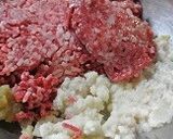 柔らかジューシー照り焼き根菜ハンバーグ作り方3写真