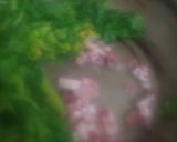 菜の花の桜漬けのおひたし。ベーコン添え！作り方3写真