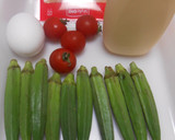 オクラのマヨネーズ醤油和え・茹で卵添え作り方1写真